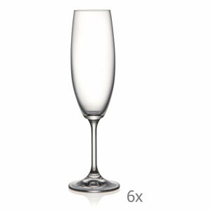 Sada 6 sklenic na šampaňské Crystalex Lara, 220 ml