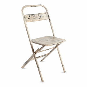 Skládací ručně vyráběná židle z recyklovaného kovu RGE Mash