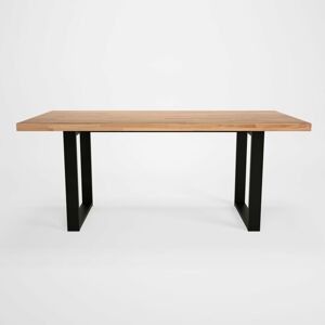 Jídelní stůl s dubovou deskou Artemob Concepto U, 180 x 90 cm