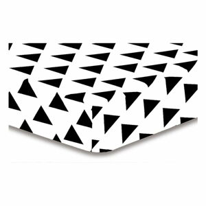 Prostěradlo z mikrovlákna DecoKing Hypnosis Triangles Elena, 200 x 220 cm
