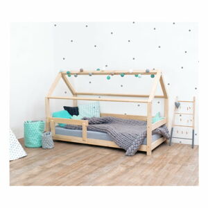 Přírodní dětská postel s bočnicemi ze smrkového dřeva Benlemi Tery, 80 x 160 cm