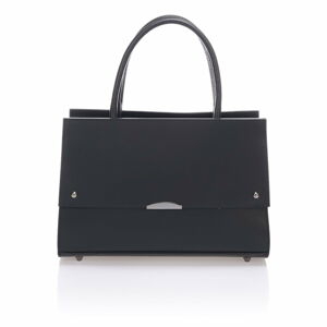 Černá kožená kabelka Lisa Minardi Francesca