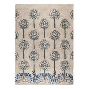 Béžovo-modrý ručně tkaný koberec Flair Rugs Heron, 200 x 290 cm