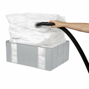 Vakuový/vyztužený látkový úložný box na oblečení Boston – Compactor