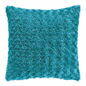 Tyrkysově modrý polštář Tiseco Home Studio Curl, 45 x 45 cm