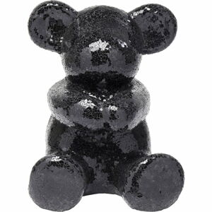 Černá dekorativní soška medvídka Kare Design Teddy Bear Hug