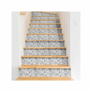Sada 2 samolepek na schody Ambiance Stairs Stickers Hege, 15 x 105 cm
