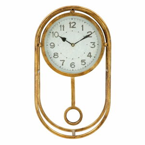 Nástěnné hodiny ve zlaté barvě Mauro Ferretti Muro