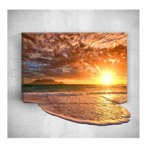 Nástěnný 3D obraz Mosticx Sea Sunset, 40 x 60 cm