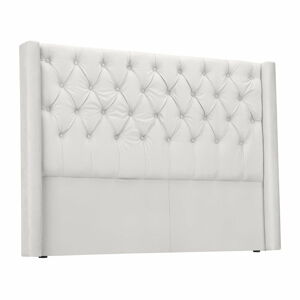 Čelo postele v stříbrné barvě Windsor & Co Sofas Queen, 196 x 120 cm