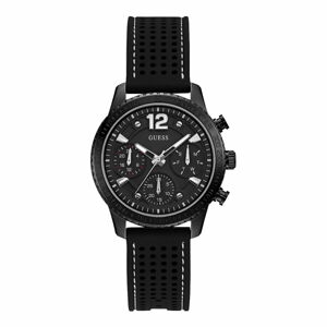 Dámské hodinky s černým silikonovým páskem Guess W1025L3