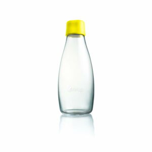 Žlutá skleněná lahev ReTap s doživotní zárukou, 500 ml