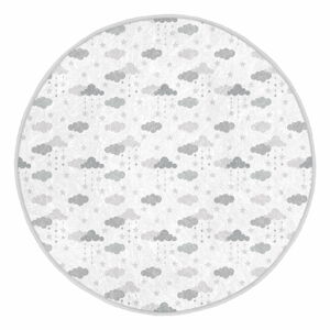 Dětský koberec ve světle šedo-bílé barvě ø 80 cm Comfort – Mila Home