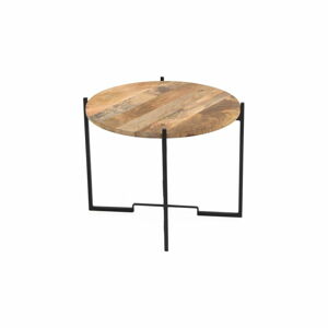 Konferenční stolek s železnou konstrukcí WOOX LIVING Fera, ⌀ 63 cm