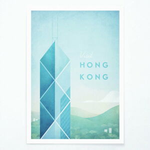 Plakát Travelposter Hong Kong, A3