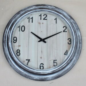 Dřevěné nástěnné hodiny Dakls, ø 55 cm
