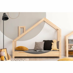 Domečková postel z borovicového dřeva Adeko Luna Elma, 100 x 140 cm
