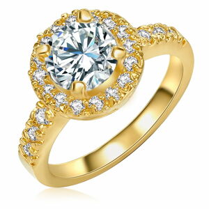 Dámský prsten zlaté barvy Tassioni Bride, vel. 56