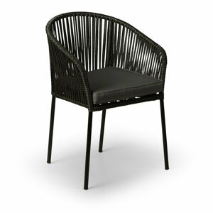 Sada 2 černých zahradních židlí Le Bonom Trapani