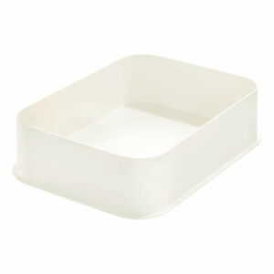 Bílý úložný box iDesign Eco, 21,3 x 30,2 cm