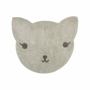 Koberec z bavlny ve tvaru kočky Nattiot, 85 x 100 cm