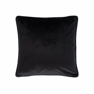 Černý polštář Tiseco Home Studio Velvety, 45 x 45 cm