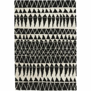 Černobílý koberec Mint Rugs Allure Black, 120 x 170 cm