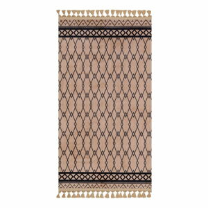 Hnědý pratelný koberec běhoun 300x80 cm - Vitaus