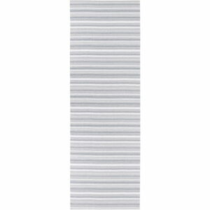 Šedo-bílý běhoun vhodný do exteriéru Narma Hullo, 70 x 300 cm