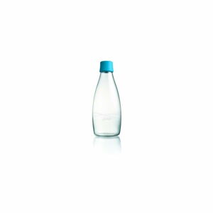 Světlemodrá skleněná lahev ReTap s doživotní zárukou, 500 ml