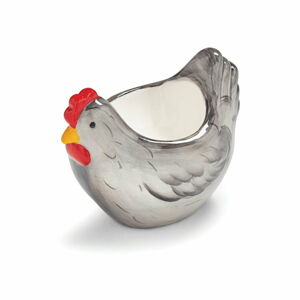 Stojánek na vajíčko ve tvaru slepice z glazované keramiky Cooksmart ® Farmers Kitchen