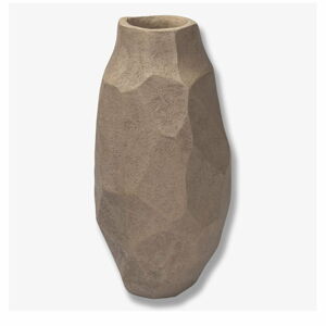Béžová váza z polyresinu 18 cm Nuki – Mette Ditmer Denmark