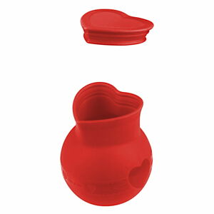 Červená silikonová nádoba na rozpouštění čokolády Dr. Oetker Flexxibel Love, 250 ml