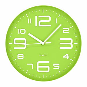 Zelené nástěnné hodiny Postershop Timmy, ø 25 cm
