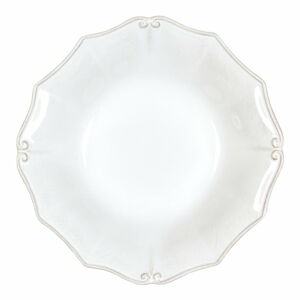 Bílý kameninový talíř na polévku Casafina Vintage Port Barroco, ⌀ 24 cm