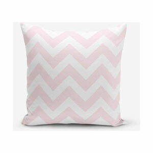 Růžový povlak na polštář Minimalist Cushion Covers Stripes, 45 x 45 cm