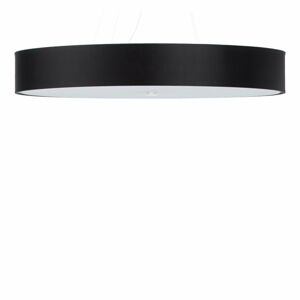 Černé závěsné svítidlo s textilním stínidlem ø 100 cm Herra – Nice Lamps