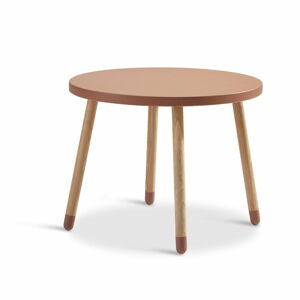 Růžový dětský stolek Flexa Play, ø 60 cm