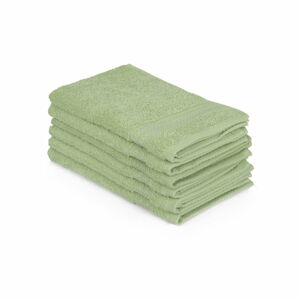 Sada 6 zelených bavlněných ručníků Madame Coco Lento Verde, 30 x 50 cm