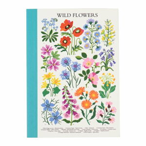 Zápisník 60 stránek formát A6 Wild Flowers – Rex London