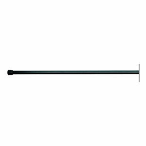 Černá tyč na sprchový závěs s nastavitelnou délkou InterDesign Cameo, délka 109 - 190 cm