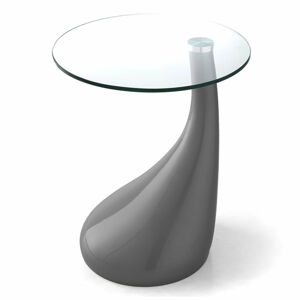Kulatý odkládací stolek se skleněnou deskou ø 45 cm Pop - Tomasucci