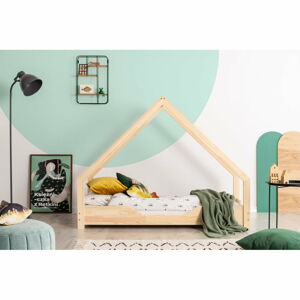 Domečková dětská postel z borovicového dřeva Adeko Loca Bon, 80 x 190 cm