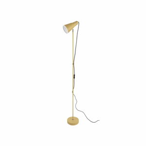 Horčicově žlutá stojací lampa Leitmotiv Mini Cone, výška 147,5 cm
