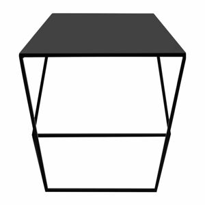 Černý odkládací stolek Custom Form Zak, 35 x 50 cm