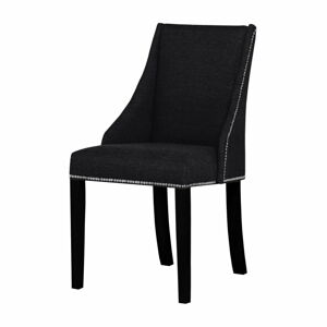 Černá židle s černými nohami z bukového dřeva Ted Lapidus Maison Patchouli