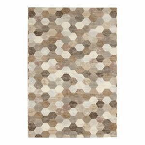 Hnědo-krémový koberec Elle Decor Arty Manosque, 80 x 150 cm