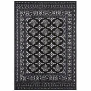 Černý koberec Nouristan Sao Buchara, 160 x 230 cm