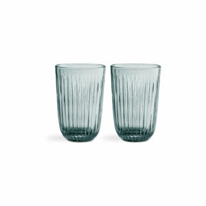 Sada 2 zelených skleněných sklenic Kähler Design Hammershoi, 330 ml
