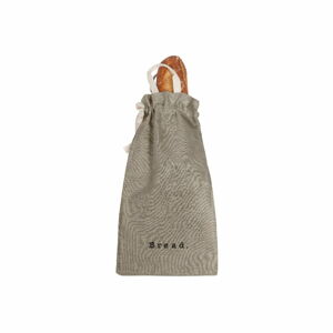 Látkový vak na chléb s příměsí lnu Linen Couture Bag Grey, výška 42 cm